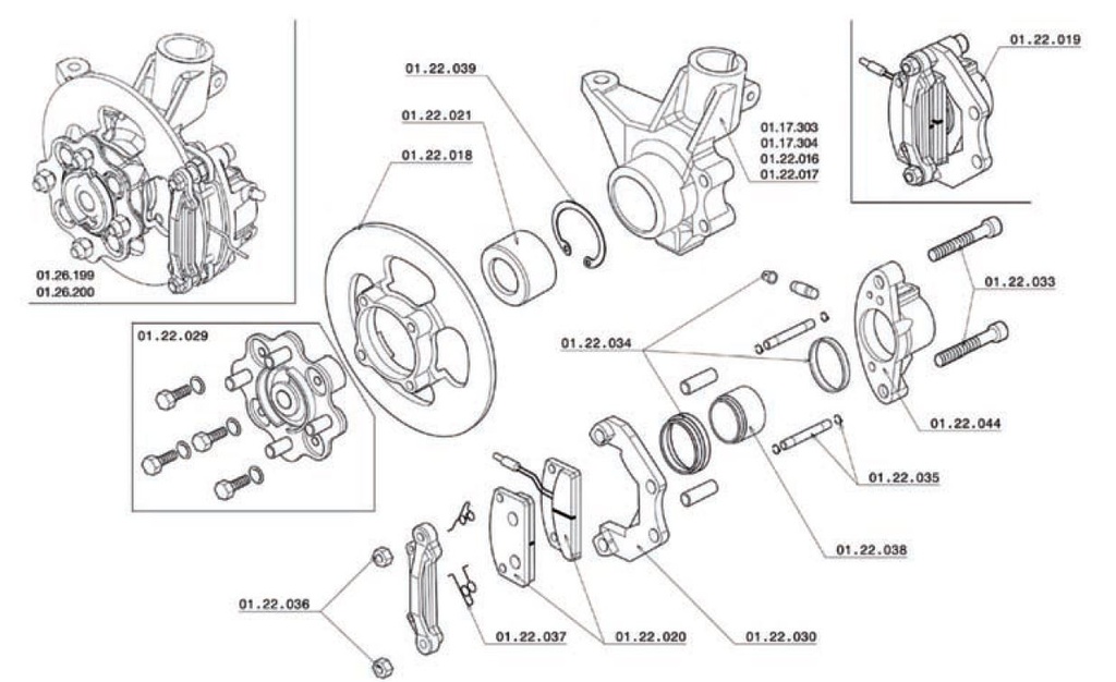 Disque de frein avant Chatenet Barooder - Ch26 - Speedino