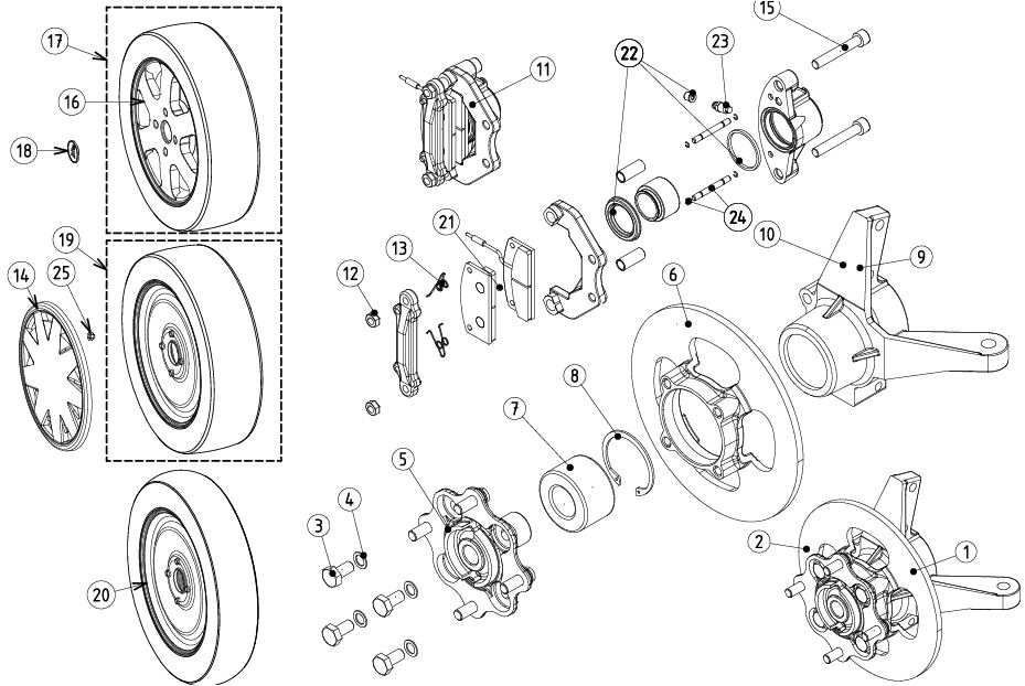 Disque de frein avant Jdm Albizia, Abaca, Aloes -Microcar Mc1et Mc2