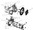 Disque de frein avant Microcar Mgo - M8 - Ligier Ixo - Js50 - Js60