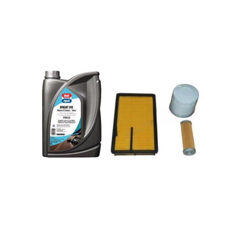 Kit 3 filtres pour Aixam avant 2003 + 2 Litres huile