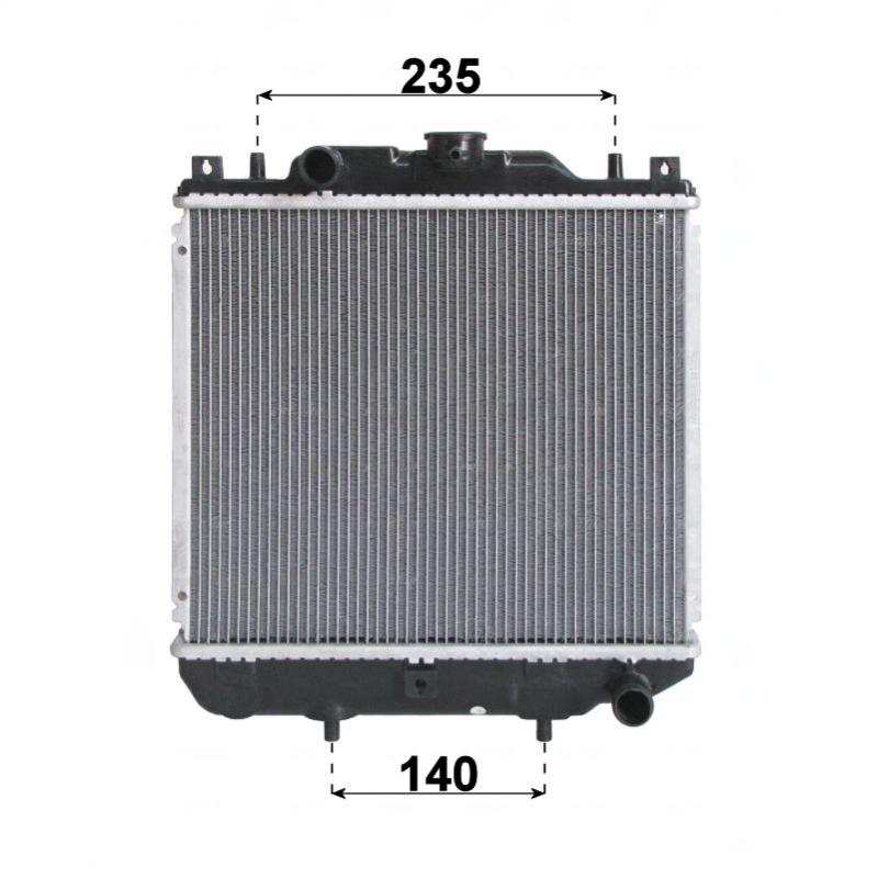 Radiator Aixam Kubota engine Z402 - Z482