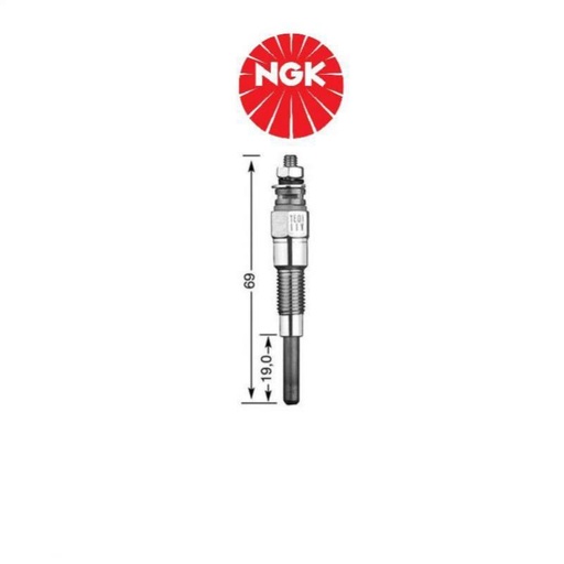 [YE01NGK] Aixam glow plugs for Kubota Z402 and Z482 engines