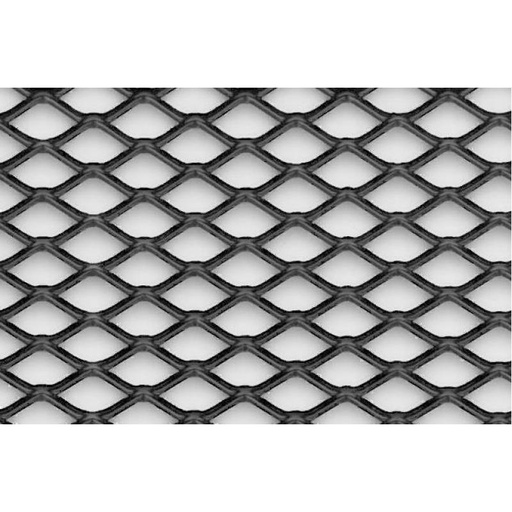 [FZ1000571] Grille de pare chocs Hexagonale 30 x 1250 noir