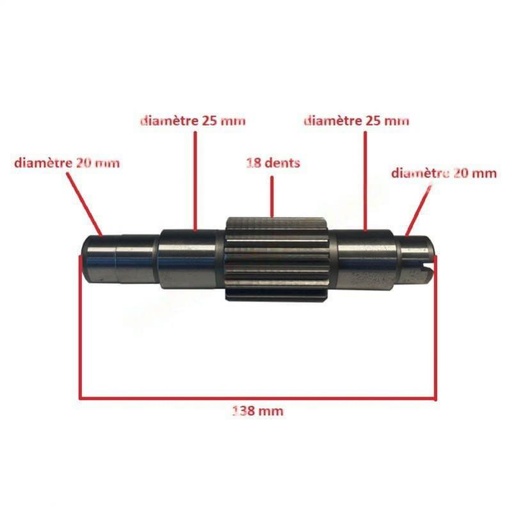 [806122] Stilfreni gearbox intermediate shaft